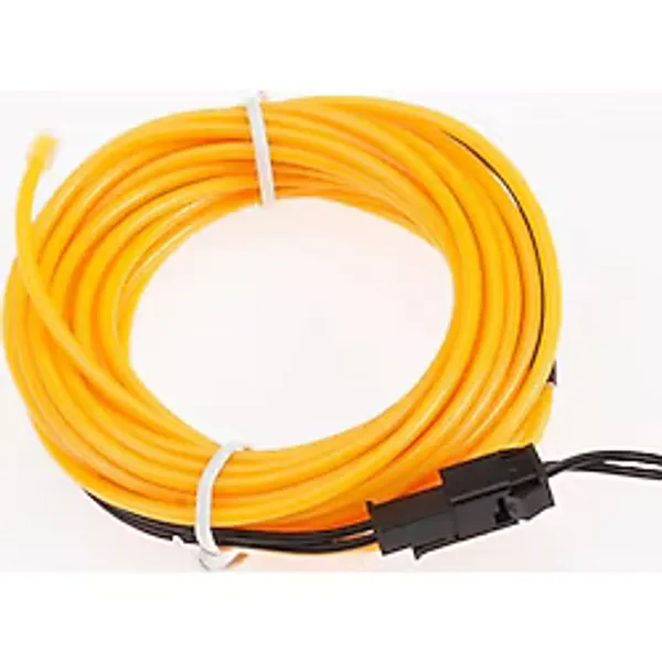 Mikasso Araç Içi Torpido Şerit Ledi Renkli Ip Neon LED 3 Metre Sarı - Çok Renkli