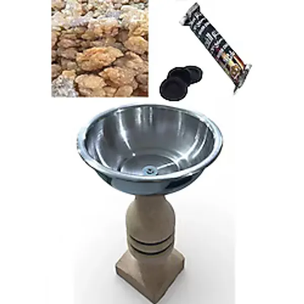 Mikasso Bahhur Seti 1 Adet Tütsülük 50 gr Bahur 10 Tablet Kömür Tütsü Buhurdanlık Oud Bahhur Bayram Seti 1 - Çok Renkli
