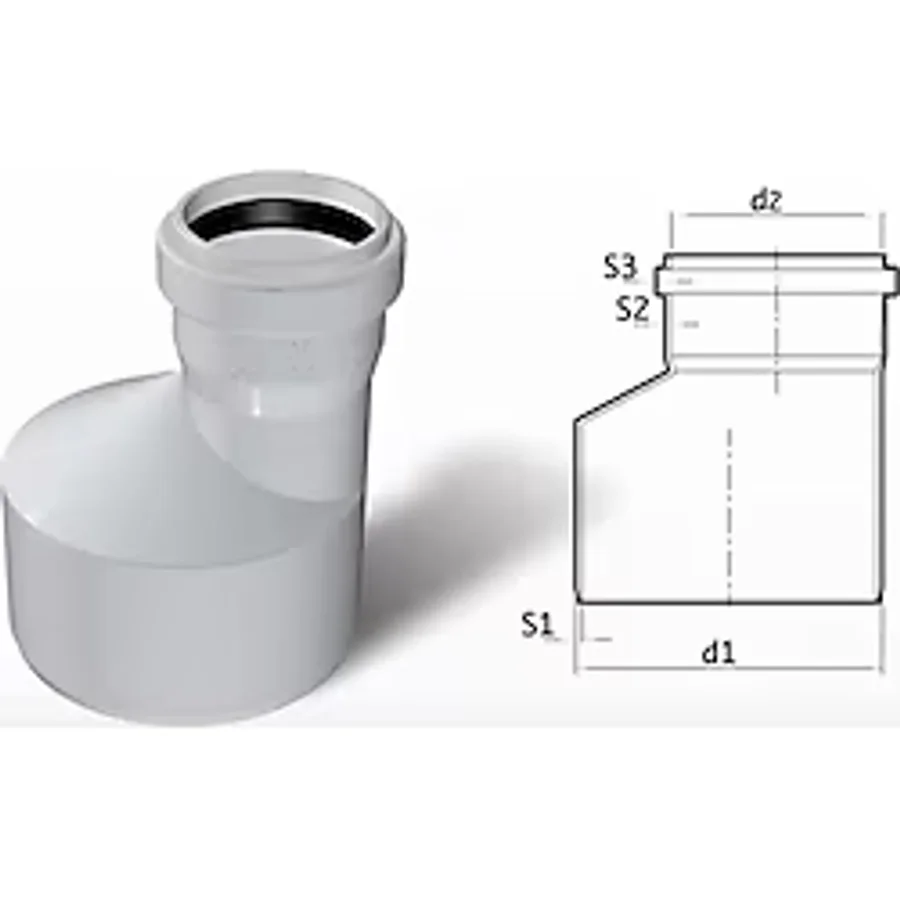 Mikasso Boru 75/50 Pvc Redüksiyon (2 Adet)