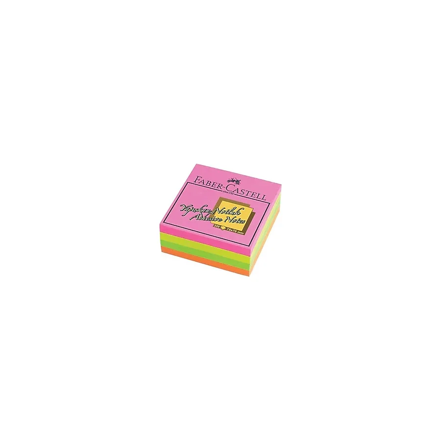 Mikasso Faber-Castell 75X75MM Yapışkanlı Not Kağıdı Renkli 5089565439 Yapışkanlı Not Kağıdı - Çok Renkli