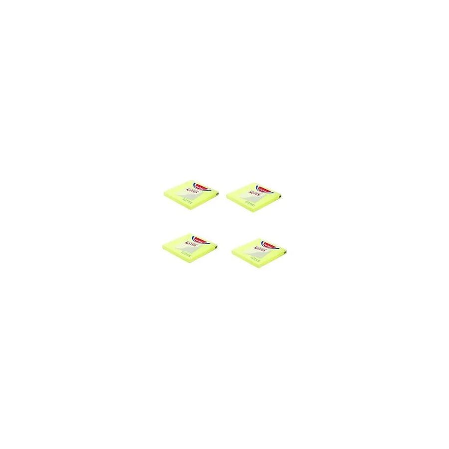 Mikasso Noki ( 76x76 Mm) Limon Sarı Yapışkan Notluk Post-It ( 4 Adet ) Yapışkanlı Not Kağıdı - Çok Renkli