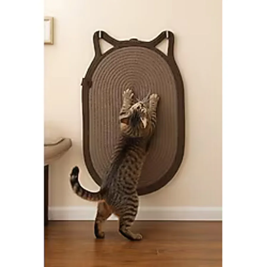 Mikopet Dekoratif Kedi Kulaklı Tırmalama Paspası
