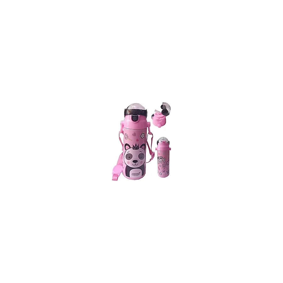 MIKRO Kız Çocuk Matara 550 ml Pembe 1 Adet Çelik Suluk Okul Matarası Öğrenci Suluğu
