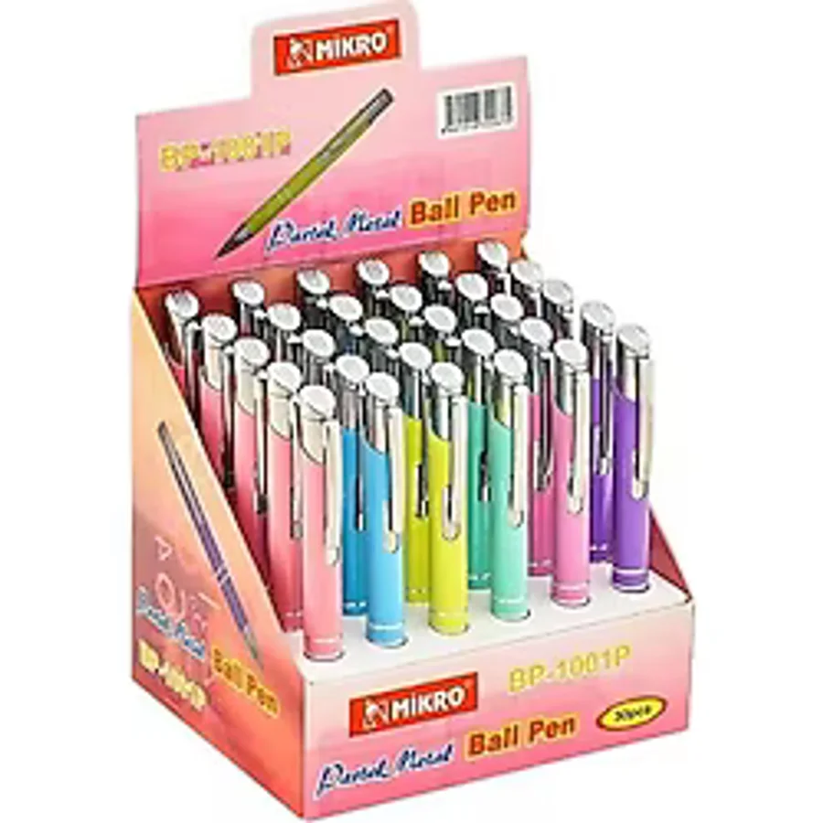 MİKRO TÜKENMEZ KALEM MİNİ METAL KALEM PASTEL RENK