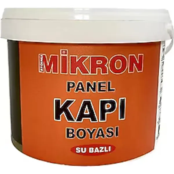 Mikron Su Bazlı Panel Kapı Boyası 0,75 Lt. Beyaz