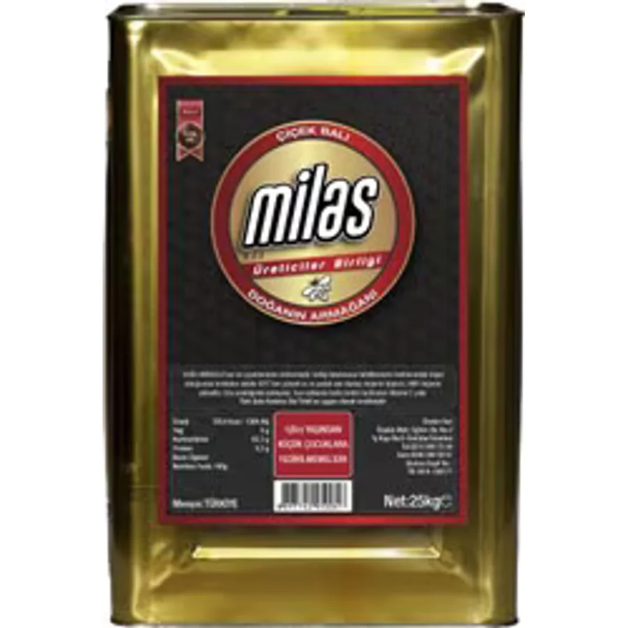 Milas Üreticiler Birliği 25 kg Teneke Süzme Çiçek Balı