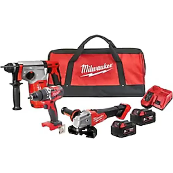 Milwaukee M18 FPP3Q-502BEU Akülü Elektrikli El Aletleri Seti