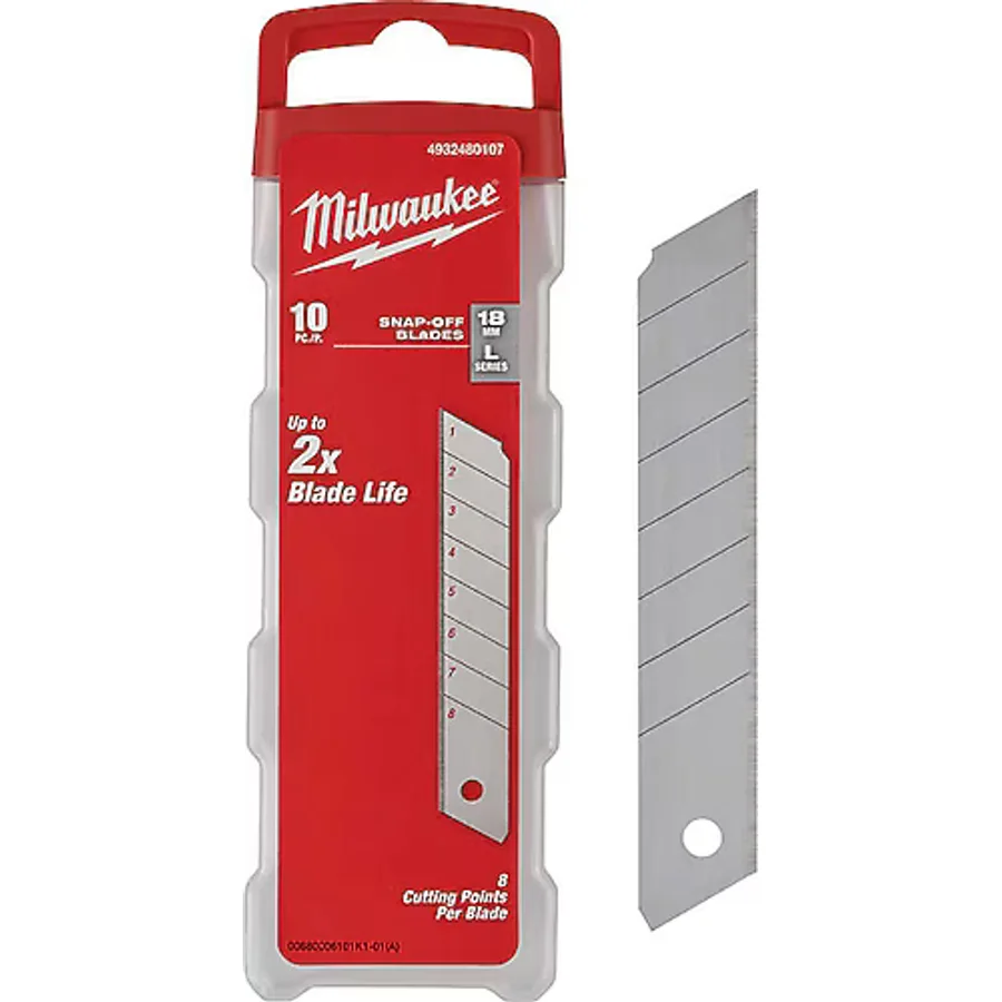 Milwaukee T4932480107 18 mm 10'lu Ayarlı Maket Bıçağı Ucu