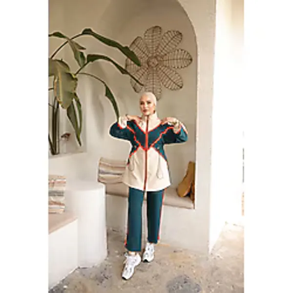 MİMİ Luxury Wear Kadın Tesettür Tunik Pantolon Double Crep Ikili Takım