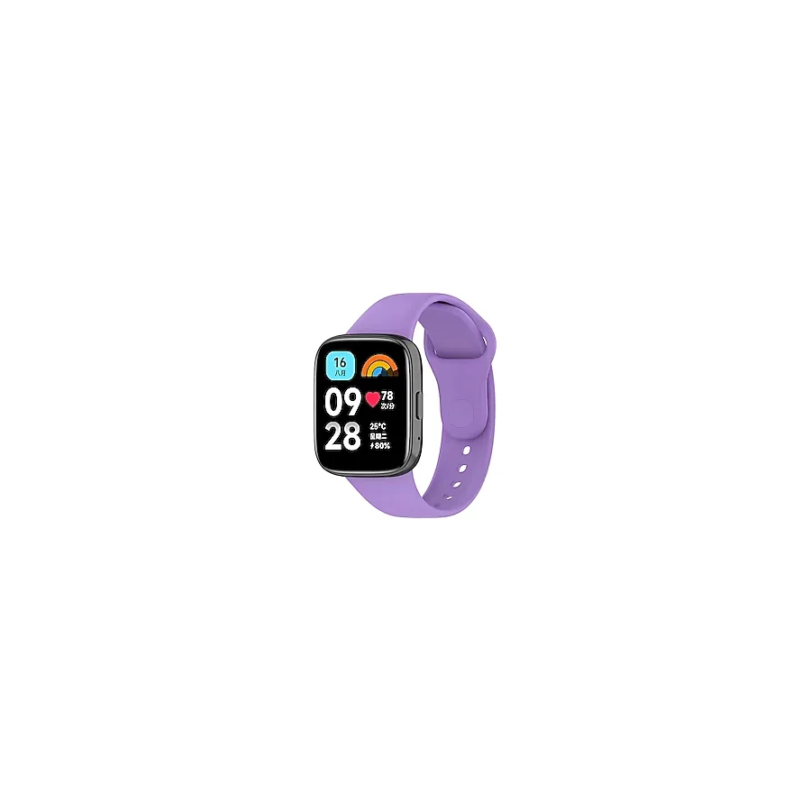 mimtec Xiaomi Redmi Watch 3 Active Uyumlu Kordon Akıllı Saat Bileklik Kordonu Yumuşak Silikon Kayış