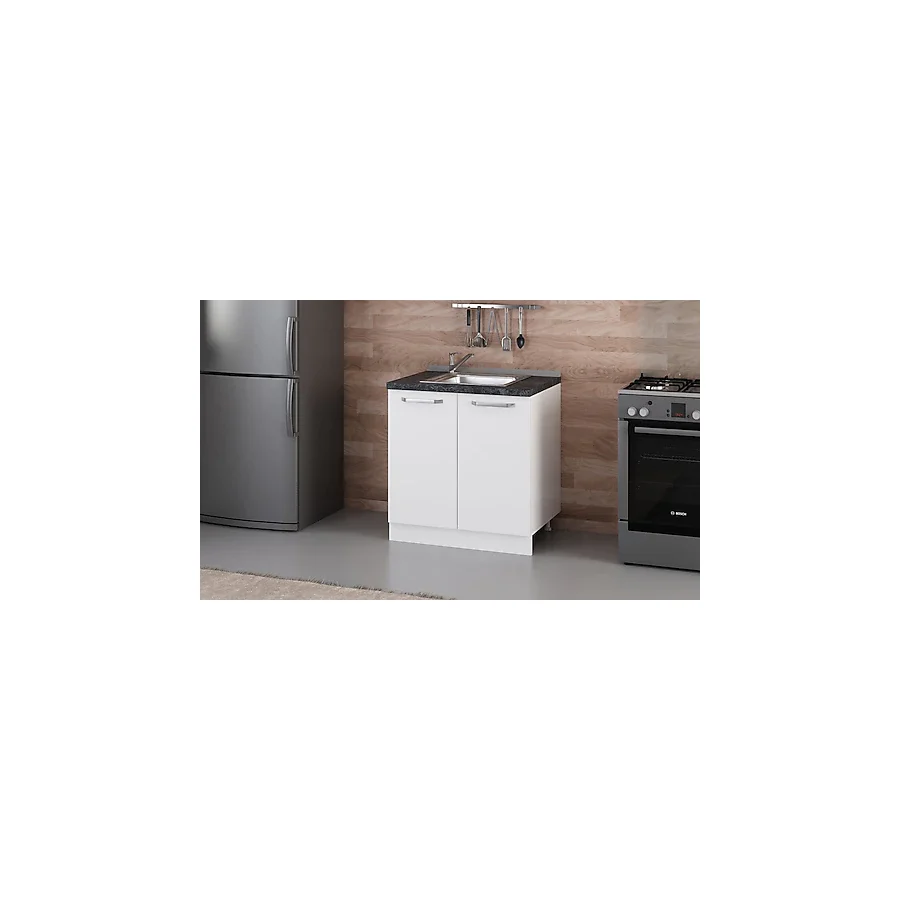 Minar 80 cm Mutfak Dolabı Beyaz 80-B1 Alt Modül