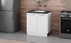 Minar 80 cm Mutfak Dolabı Beyaz 80-B1 Alt Modül