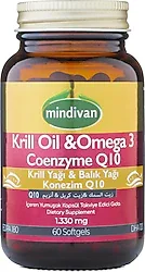 Mindivan Krill Oil Omega 3 Coenzyme Q10 60 Kapsül