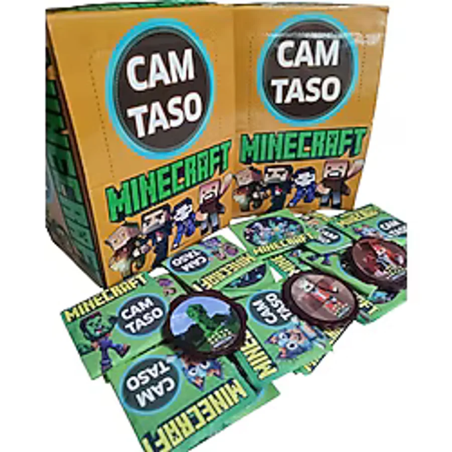 Minecraft Cam Taso 40 Adet Koleksiyon Tasoları Hediyeli Paket Mini Sürpriz Oyuncak ile Gönderim - Çok Renkli