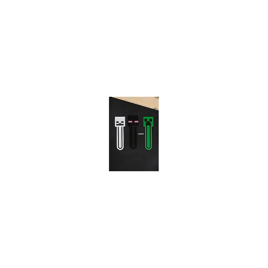 Minecraft Enderman Creeper ve Skeleton Kitap Ayracı Seti (3'lü)