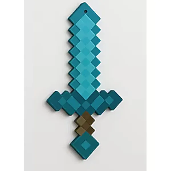 Minecraft Piksel Kılıç Duvar Dekoru 3D Baskı Plastik