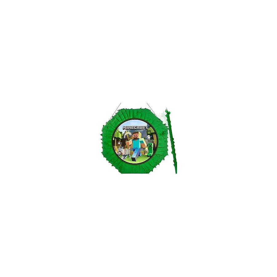 Minecraft Pinyata 42cm + Sopası Doğum Günü Eğlencesi Pinyata Patlatma Parti Zamanı