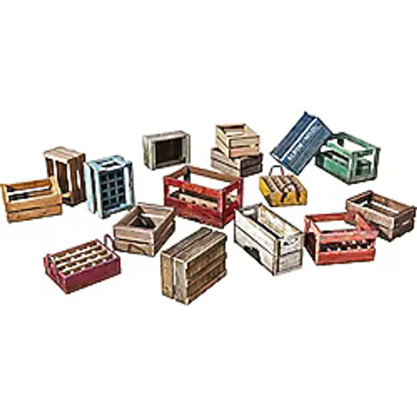 Mini Art 35651 1:35 Ahşap kutular (16) İçecekler/Yiyecekler. - Sadık Reprodüksiyon, Model Yapma, Plastik Kit, Kendin Yap, El Sanatları, El Sanatları, Kolaj, Model Kitleri, Montaj, Boyasız