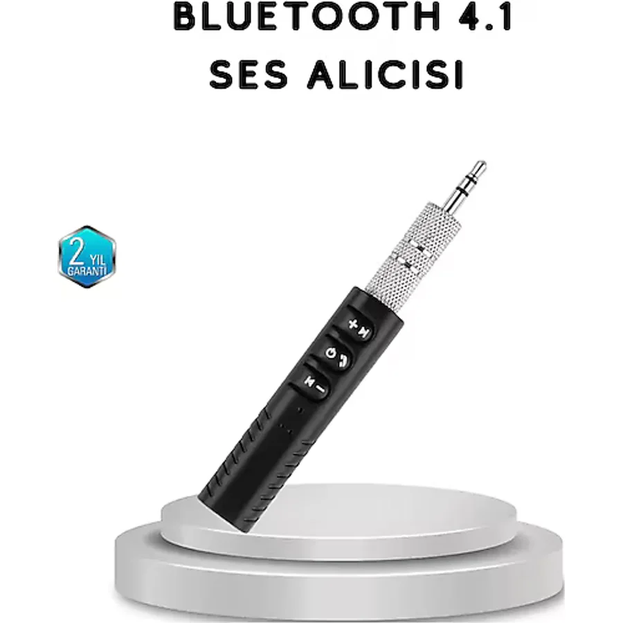 Mini Bluetooth Ses Alıcısı 3.5mm Girişli Kablosuz Müzik Adaptörü