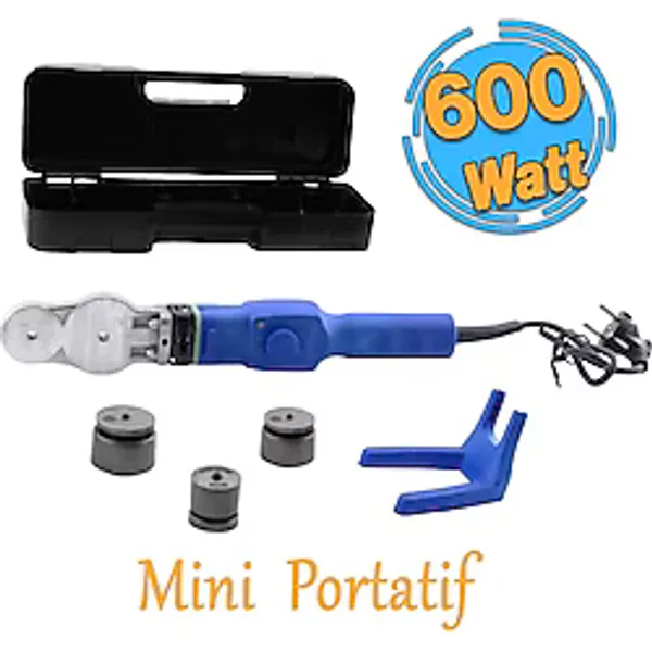 Mini Boru Kaynak Makinesi 600 W Endüstriyel Makina Pafta Seti 25 Mm 20 Mm 32 Mm Pprc Pvc Plastik