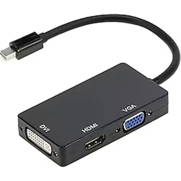 Mini Displayport To HDMI DVI VGA Kablo Çevirici Dönüştürücü Thunderbolt Mini Dp To HDMI DVI V - Çok Renkli