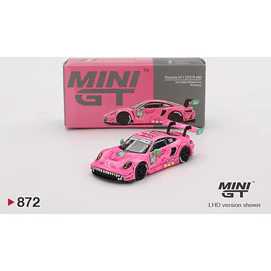 Mini Gt 1/64 872 Porsche 911 Gt3 R Ao Racing 2023 Imsa Vırginia Roxy