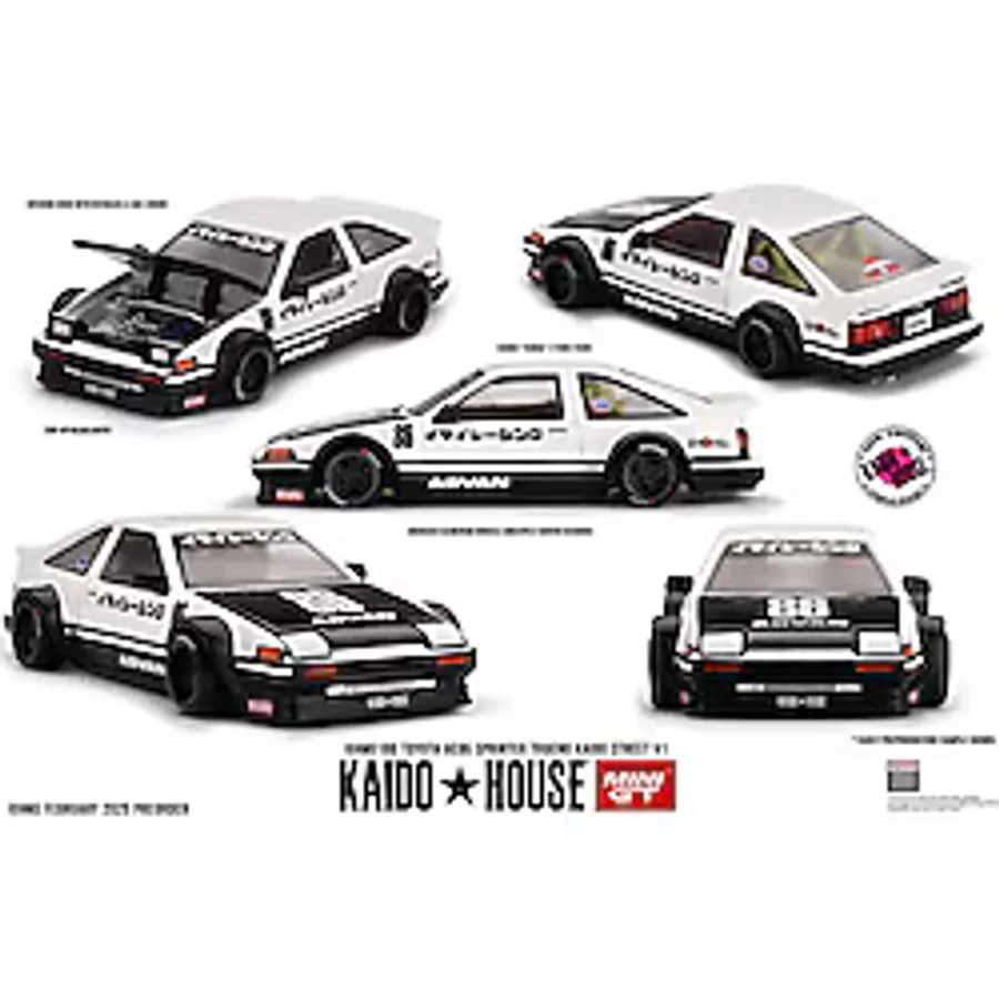 Mini GT 1/64 Kaido House Toyota AE86 Sprinter Trueno Kaido Street V1 - KHMG180