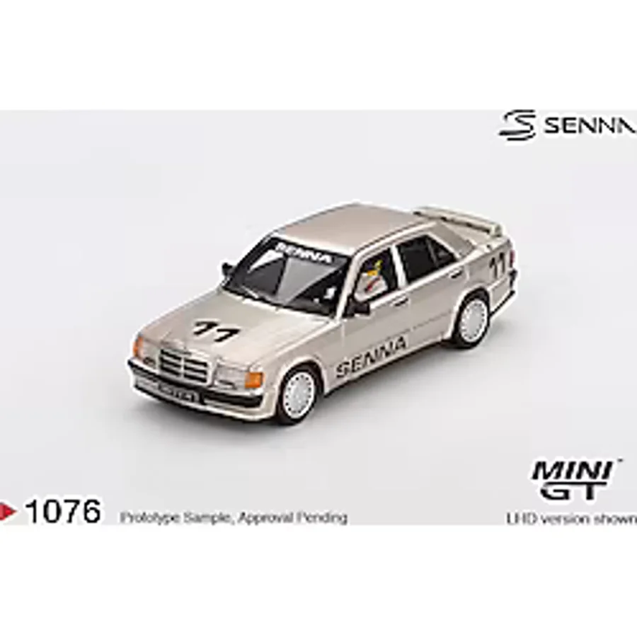 Mini GT 1:64 Mercedes-Benz 190E 2.3-16 #11 Ayrton Senna Nürburgring 1984 Figürlü Model Araba