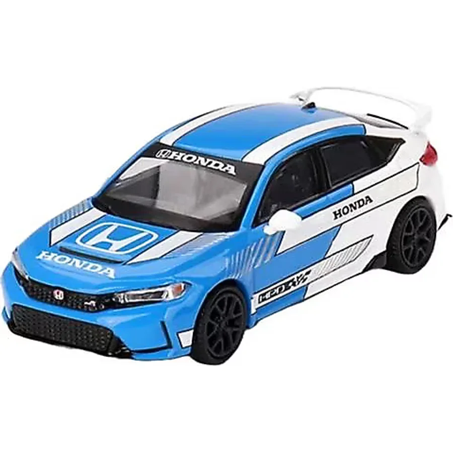 Mini GT MGT00753 Honda Civic Type R #3 2023 Pace Car Blue Model Araba