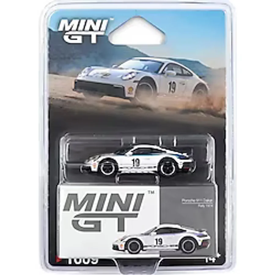 Mini GT Porsche 911 Dakar Rally 1974 #19 Blister 1:64 Diecast Model Araba MGT01009-BL