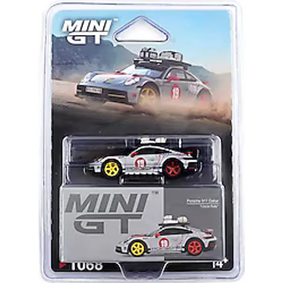 Mini GT Porsche 911 Dakar Uncle Rally #19 1:64 Diecast Model Araba Blister MGT01068-BL