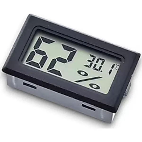 Mini Lcd Dijital Elektronik Siyah Termometre Higrometre Sıcaklık Nem Ölçer (KABLOSUZ)