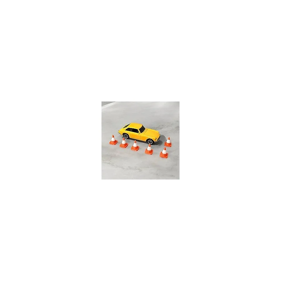 Mini Trafik Konisi Seti 3D Baskı - Dekoratif Mini Koniler, Maket Aksesuarı Parçası (100 Adet)