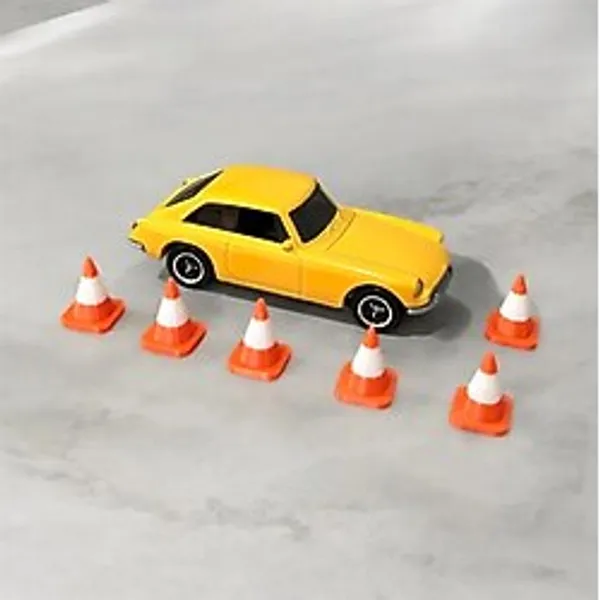 Mini Trafik Konisi Seti 3D Baskı - Dekoratif Mini Koniler, Maket Aksesuarı Parçası (100 Adet) Vitrin