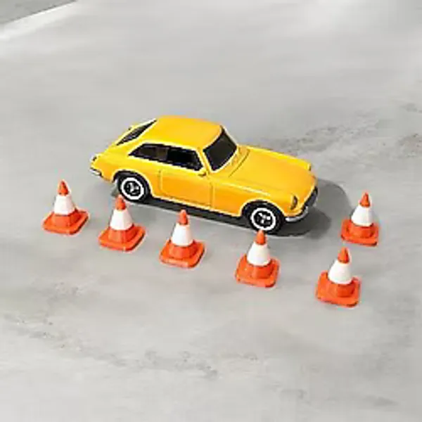 Mini Trafik Konisi Seti 3D Baskı - Dekoratif Mini Koniler, Maket Aksesuarı Parçası (25 Adet)