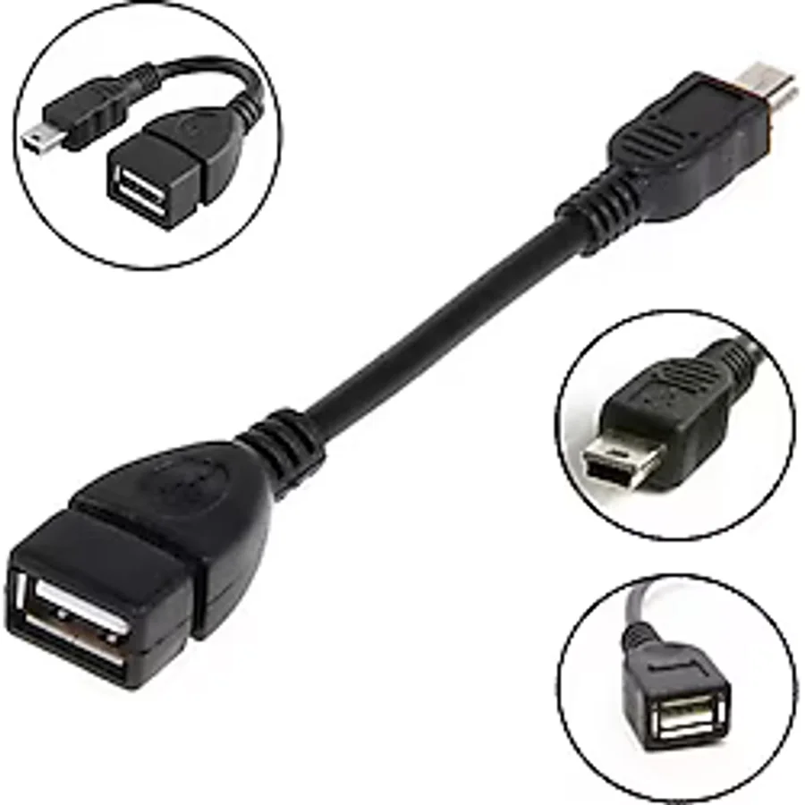 Mini USB OTG Kablo - 5 Pin USB Çevirici Kablo