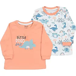 Miniworld Erkek Bebek Dinozor Temali 2Li Sweat Seti 16446