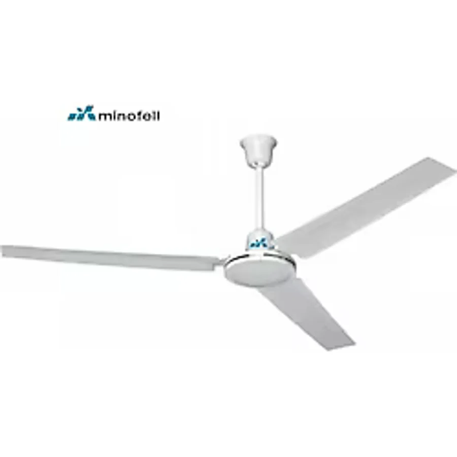 Minofell Tavan Tip Üç Kanatlı Vantilatör 5 Hız Kademesi, 3 Metal Kanat ( Ev,ofis, Işyeri) (Beyaz)
