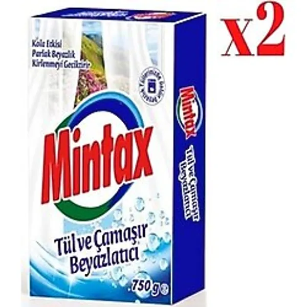 Mintax Tül ve Çamaşır Beyazlatıcı 2X750 Gram