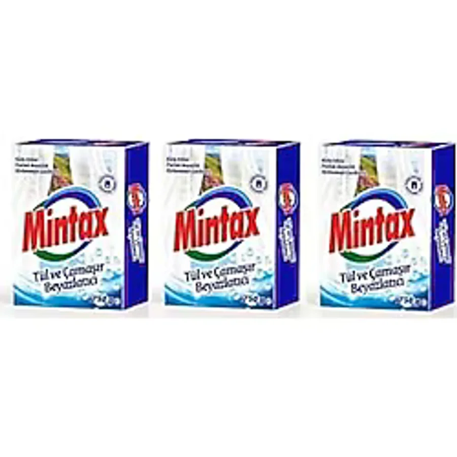 Mintax Tül Ve Çamaşır Beyazlatıcı 750 gr X 3 Adet