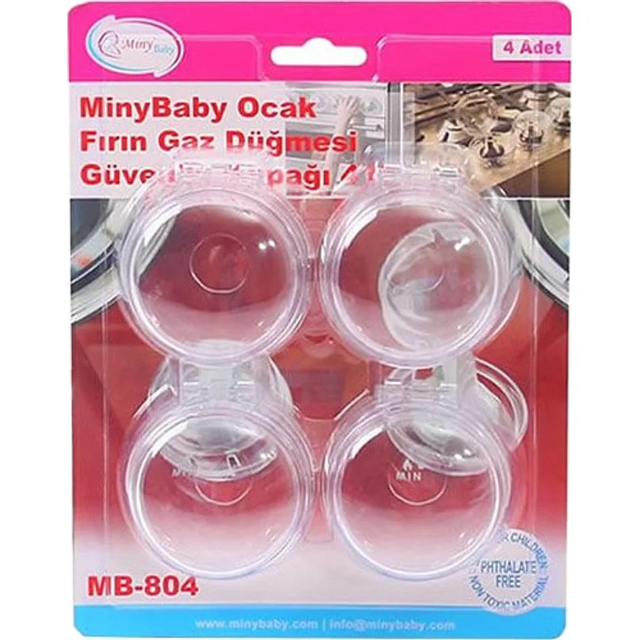 Miny Baby 4'lü Ocak Fırın Gaz Düğmesi Güvenlik Kapağı