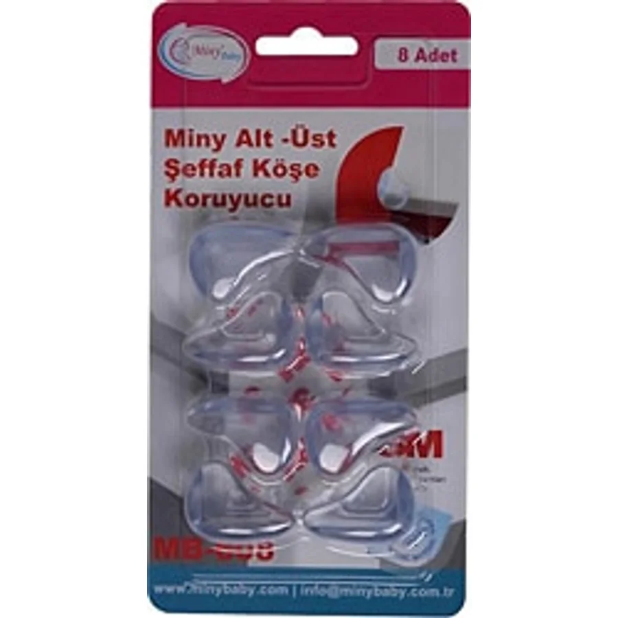 Miny Baby Şeffaf 8'li Köşe Koruyucu