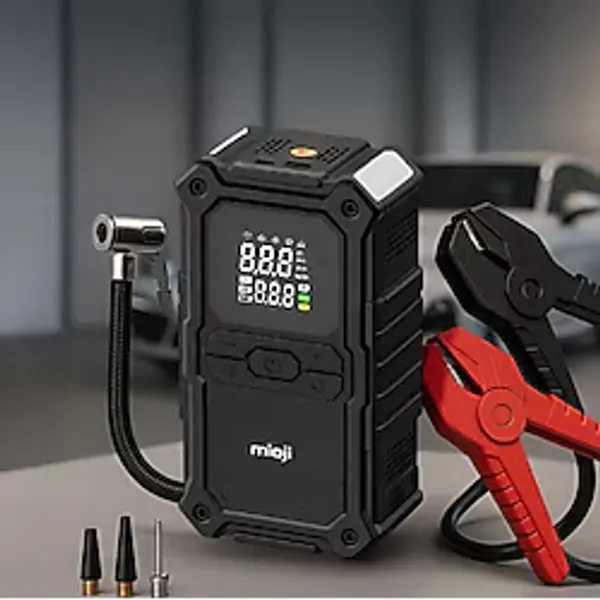 Mioji D8h Premium 4İn1 48000Mah 3000A Akü Takviye + Hava Pompası + Led Fener + Powerbank