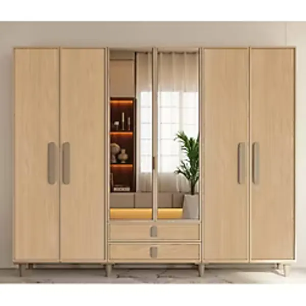 Miracool Karanfil 6 Kapaklı Gardrop / 6 Kapılı Dolap / Komple Mdf / Modern Tasarım