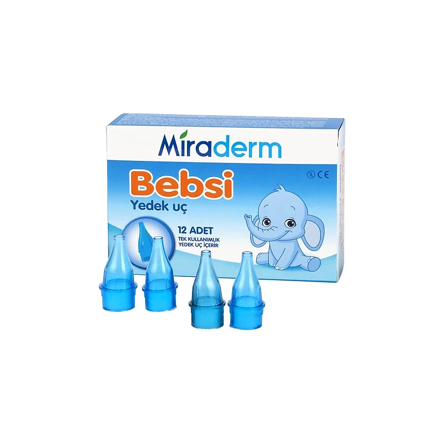Miraderm Bebsi Burun Aspiratörü 12'li Yedek Uç