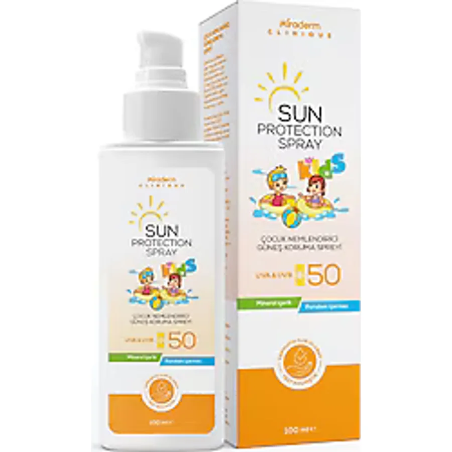 Miraderm Protection Nemlendirici 100 ml 50 Faktör Çocuk Güneş Spreyi