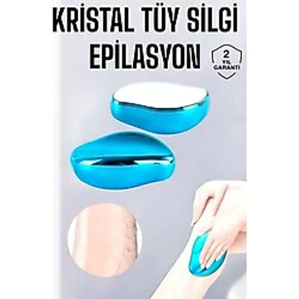 MiraLive Epilasyon Aleti Bacaklar Kollar İçin Yıkanabilir Kristal Epilatör Tüy Silgi