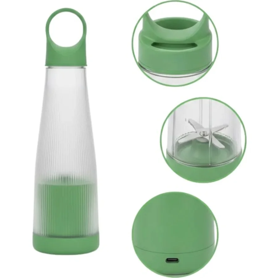 MiraLive Günlük Smoothie ve Shake İçin USB Şarjlı Taşınabilir Blender - Renkli
