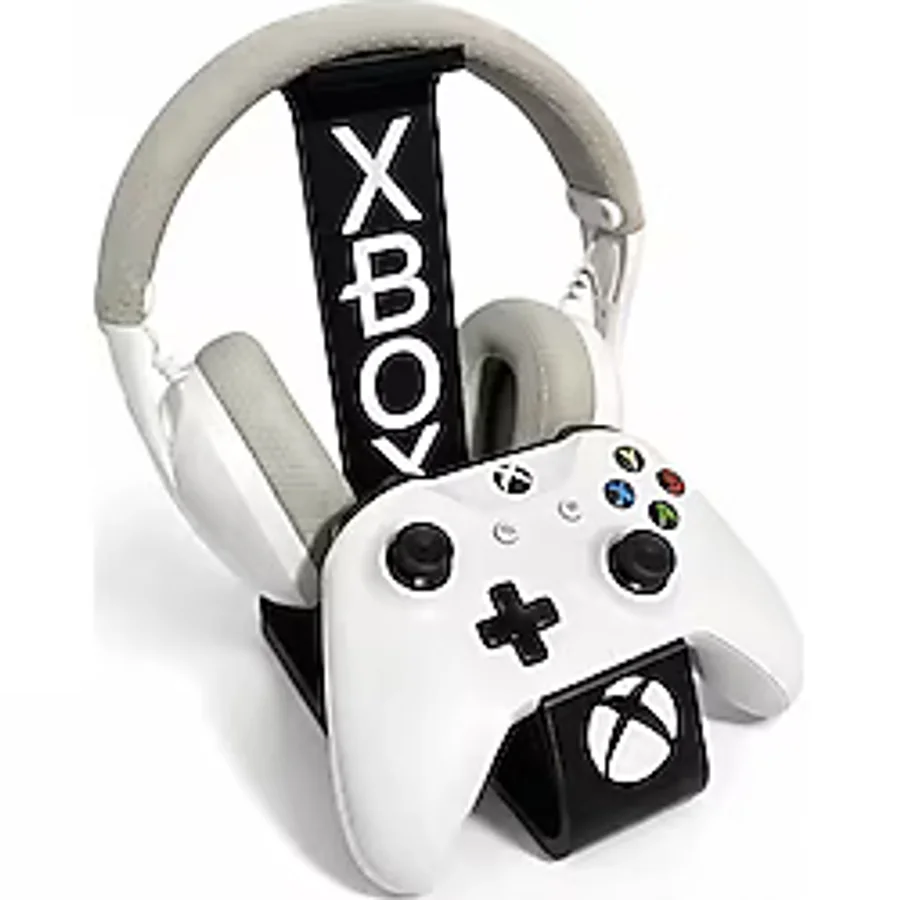 Miralux Gamer Kulaklık Standı ve Xbox & Uyumlu Gamepad / Kol Tutucu Dekoratif 23 Cm Siyah