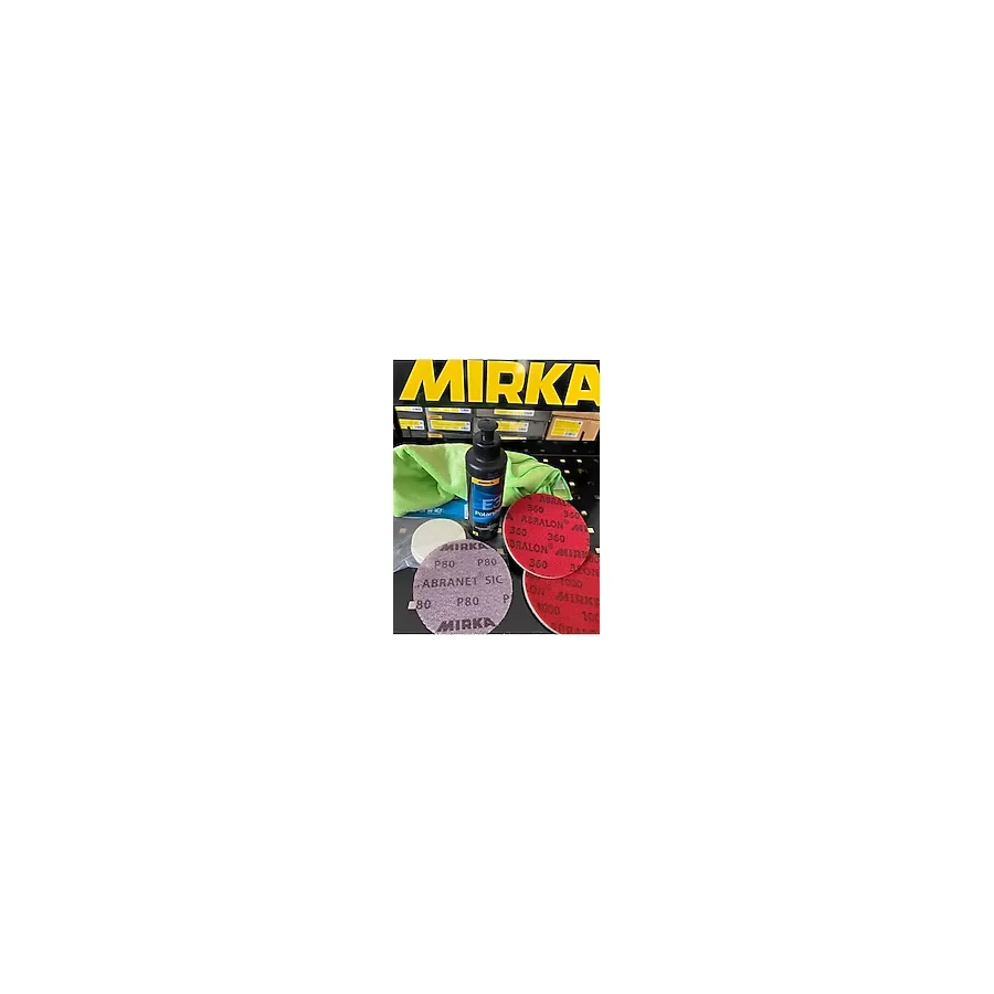Mirka Cam Temizlik Seti Araç Pasta Seti 6'lı Set (Mirka E3 Cam Pasta)